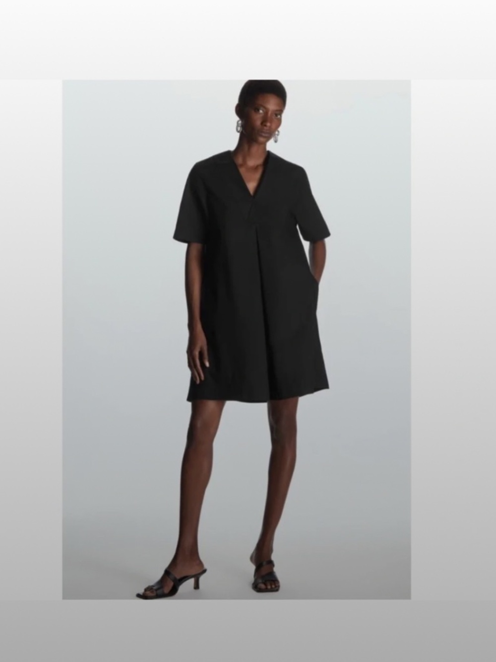 NWT COS A Line Poplin Dress